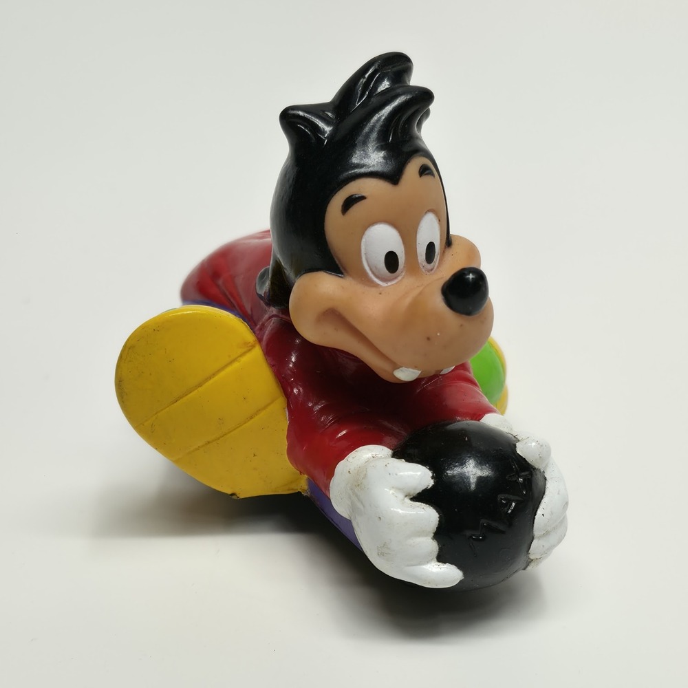 Vintage Disney Goofy Bowling Ball Wheeled Rolling Toy Burger King Kids Club